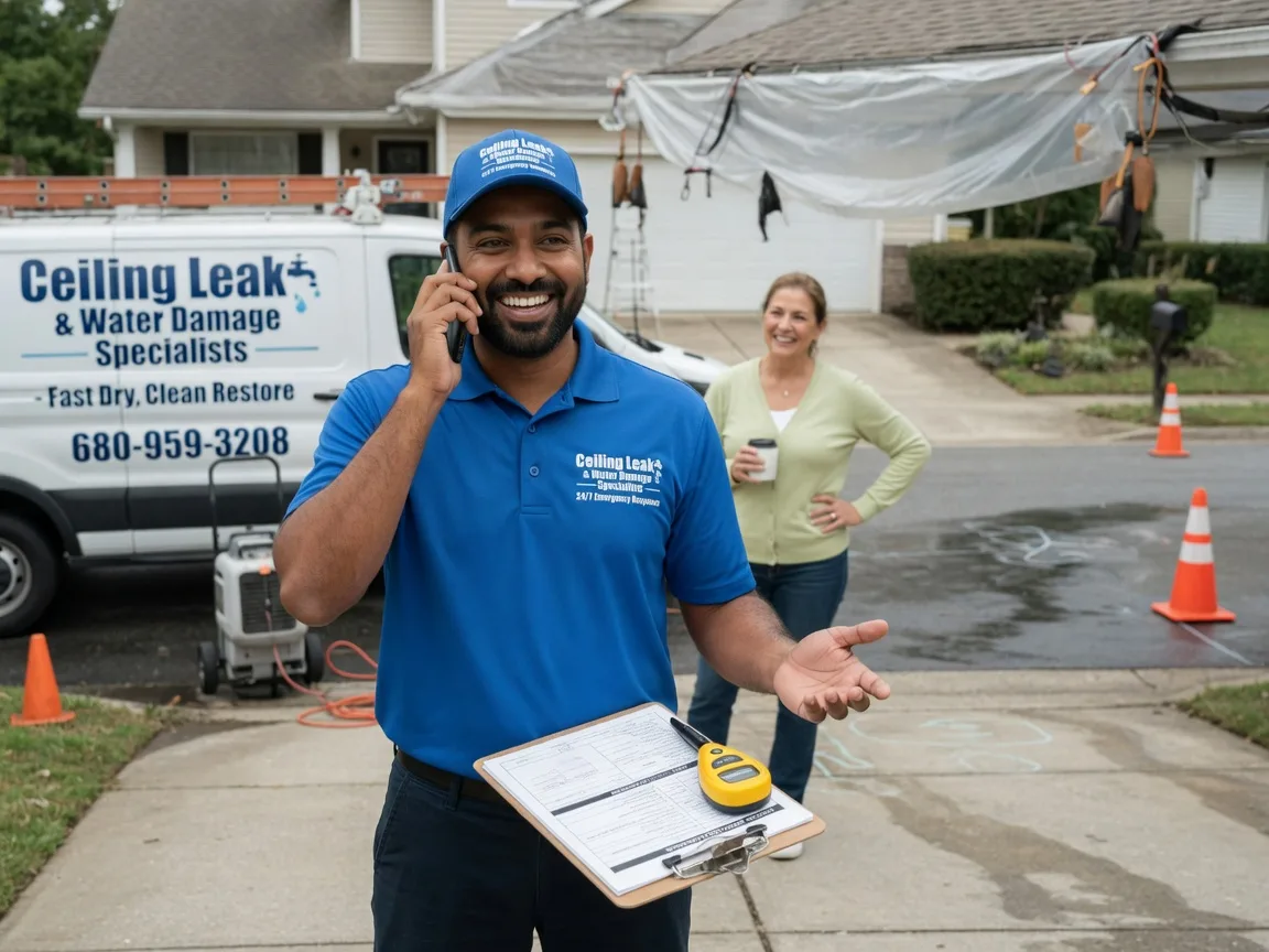 Ceiling Leak Cleanup Hemlock, MI FAQs